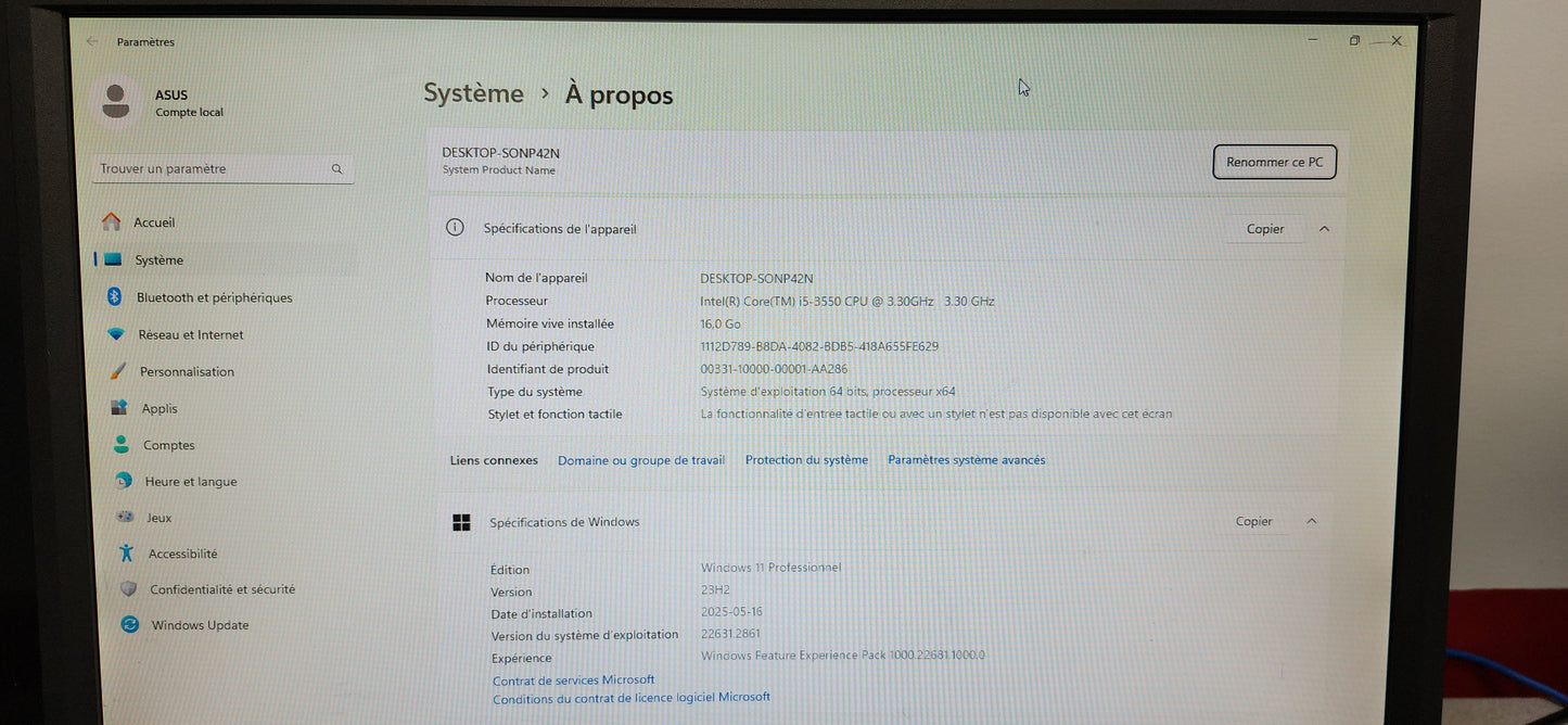 *ASUS P8Z68-V-LX CORE i5 3550